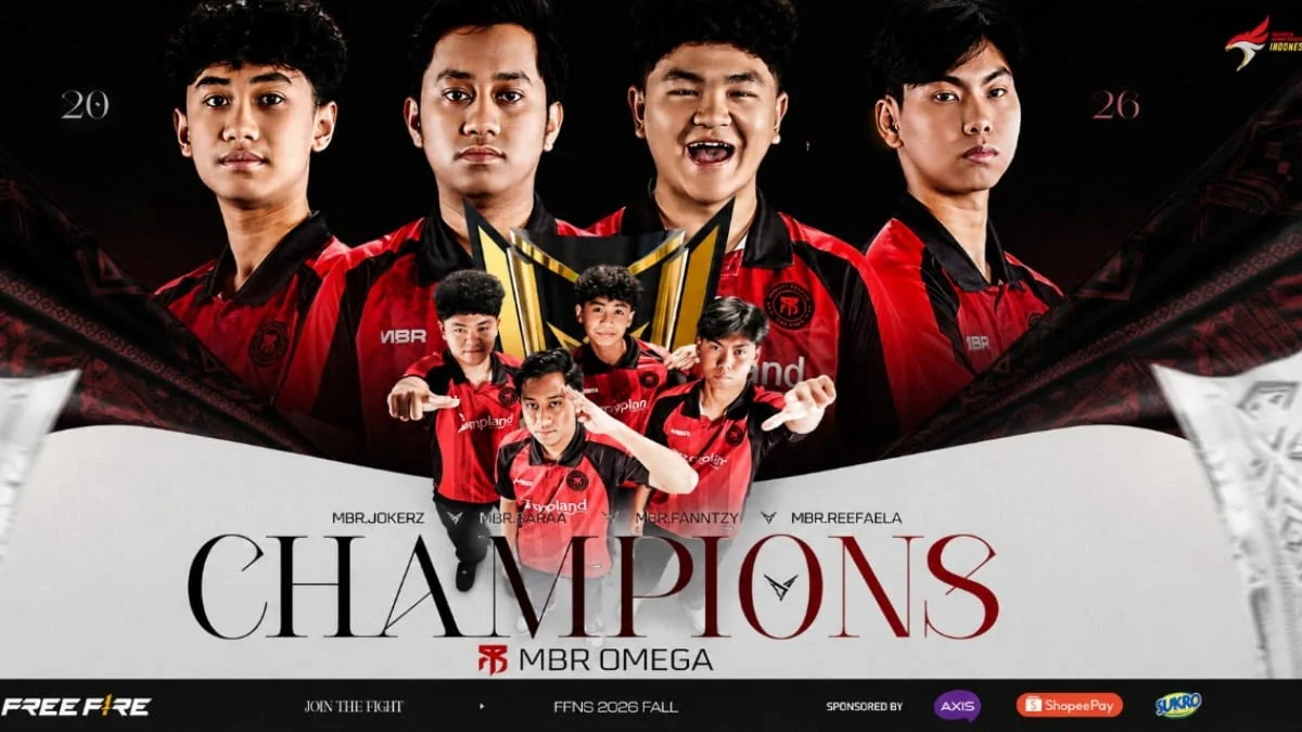 Tekuk 9 Tim Champion Rush, MBR Omega Rebut Trofi FFNS 2026 Fall dan Tiket FFWS SEA