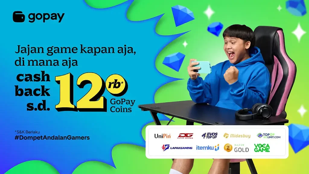 Push Rank Makin Hemat! Top Up Game Pakai GoPay Dapat Cashback hingga 90%
